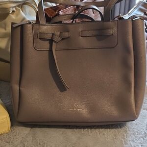 Nanette Lepore Lavander Leather Tote